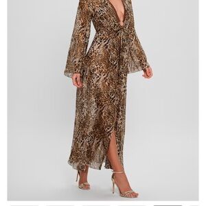 Guess leopard print swim cover up size L/Xl